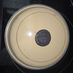 Vintage Sears Roebuck Cast Aluminum Nonstick Harvest Gold Dutch Oven Lid